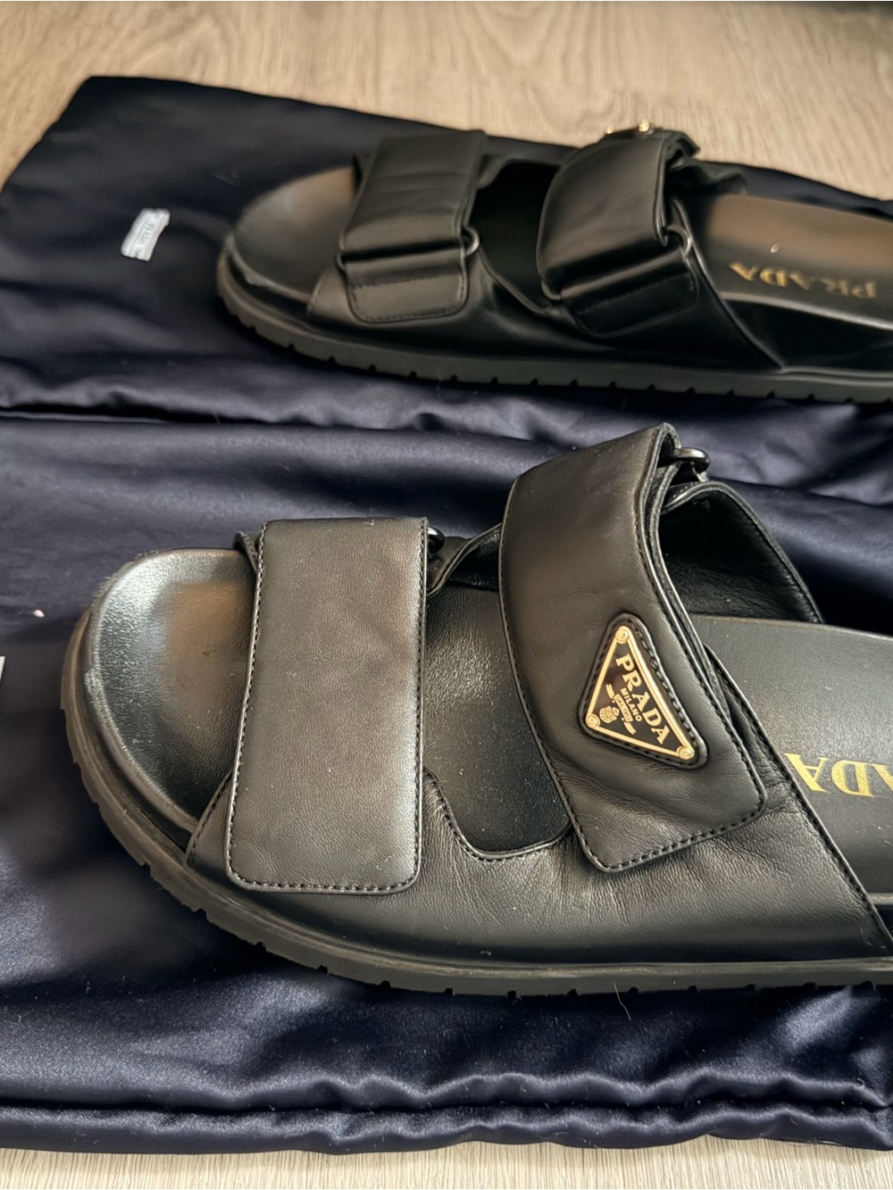 Prada Nappa Leather Slides - Picture 3 of 8